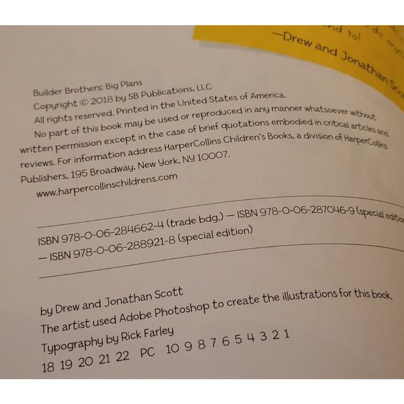 HGTV Book Builder Brothers Big Plans Signed Copy Jonathan, Drew Scott, Smith B-5 - Picture 6 of 8